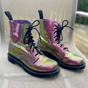 Dr. Martens Pascal Boots Mermaid Iridescent Scales